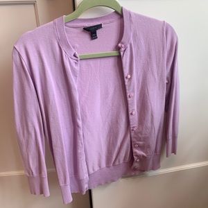 JCrew Light Purple Cardigan